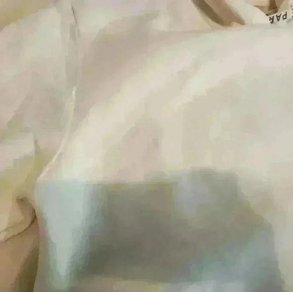 WHITE Paris Cropped Hoodie 100% Cotton Fleece White Rose Embroidery - Picture 12 of 16